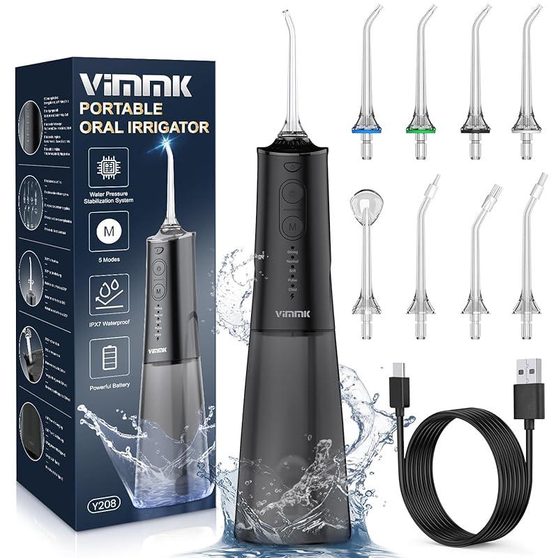 Irrigador Bucal Portátil Vimmk Negro